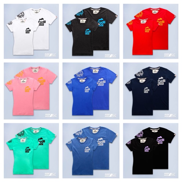 ลดล้างสตอก Rudedog Squarerude เสื้อยืด แขนสั้น ของแท้ มือ1