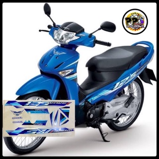 (แท้)สติ๊กเกอร์ WAVE 125i ปี 2010 ติดรถสีน้ำเงิน