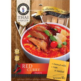 Red Curry Paste (Thai Dancer Brand) / พริกแกงเผ็ด (ตราไทยแดนเซอร์)