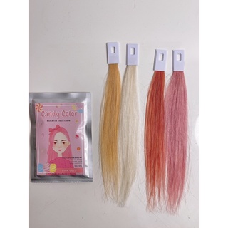 ทรีทเม้นท์เปลี่ยนสีผม  PINK GOLD - CANDY COLOR KERATIN TREATMENT (แคนดี้คัลเลอร์เคราตินทรีทเม้นท์)