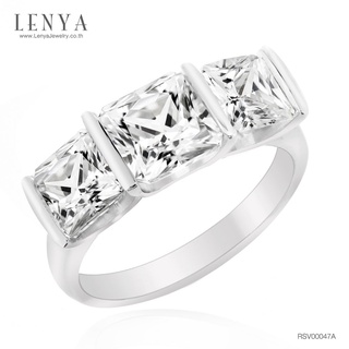 Lenya แหวนเงินแท้ ประดับด้วย Diamondlike เสริมบุคลิกเพิ่มความมั่นใจ