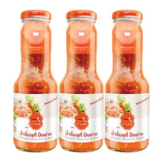 🔥*พร้อมส่ง*🔥 เจ๊เล็ก น้ำจิ้มสุกี้ปิ้งย่าง 350 กรัม x 3 ขวด J-Lek Sukiyaki Sauce for Grilled 350 g x 3 bottles