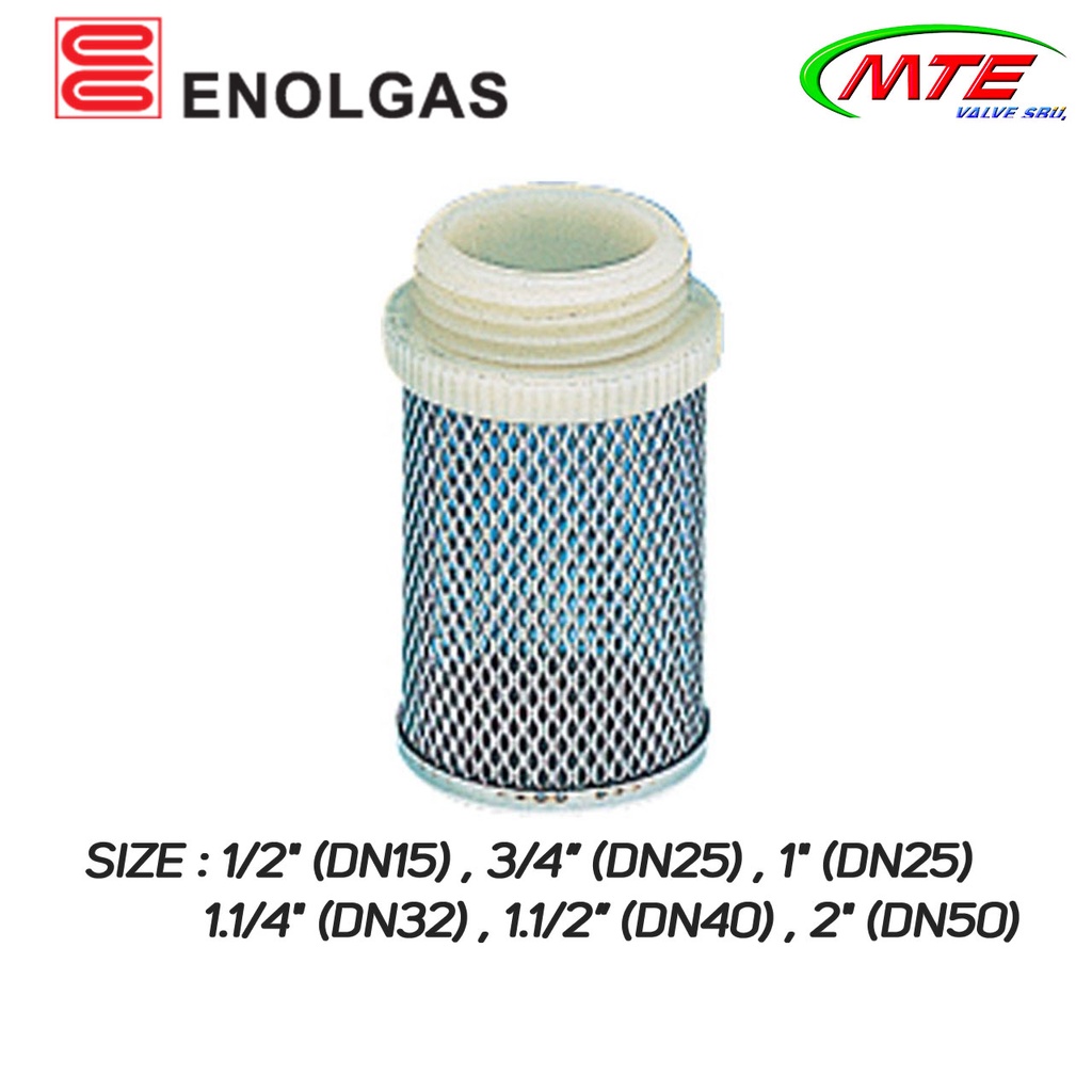 ENOLGAS ตะแกรงสแตนเลสสำหรับฟุตวาล์ว Filter for Foot Valve ขนาด 1/2", 3/4", 1", 1.1/4", 1.1/2", 2"