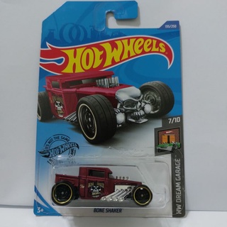 รถเหล็ก Hotwheels BONE SHAKER สีชมพูเข้ม (ib013)oh