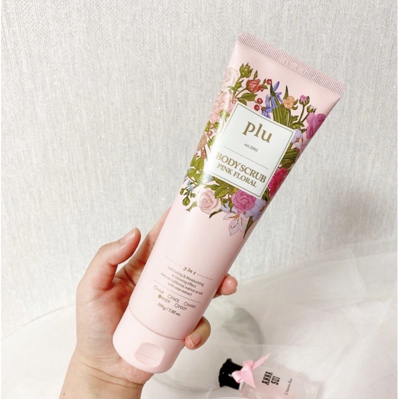 💓 สินค้าขายดี พร้อมส่ง PLU Body Scrub Pink Floral 200g | Shopee Thailand