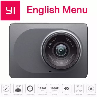 Xiaomi Yi Dash Cam 1080p car wiFi DVR (เมนูภาษาอังกฤษ)-Gray
