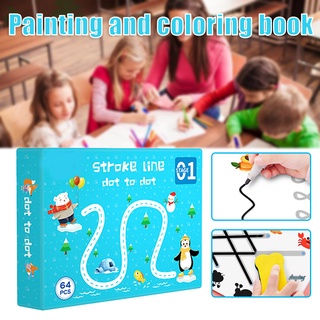 Magical Tracing Workbook Kidss Preschool Educational Toys Erasable Reusable Logical Thinking Training Book