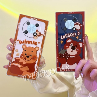 2022 New ใหม่ เคสโทรศัพท์มือถือแบบนิ่ม Huawei Nova Y90 Y70 9 SE 8i 8 P50 Pro Lovely Cute Cartoon Strawberry Bear Smartphone Casing TPU Softcase Phone Case Protection Back Cover NovaY90 NovaY70