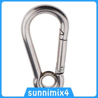 Spring Snap Hook Stainless Steel Clip Keychain Carabiner for Camping Hiking