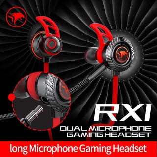 หูฟังเกมมิ่ง Mowi Rx1 แยกเสียงสองข้าง ใมค์ถอดได้ Game earbuds