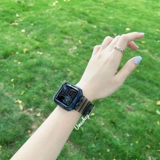 สาย+เคส สําหรับวอช 8 7 6 5 4 3 ขนาด 38/40/41 ขนาด 42/44/45 ใช้กับ smart watch ได้ พร้อมส่ง 4สี ice