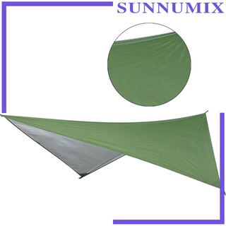 Durable Tent Tarp 230x140cm Fly Tent Tarpaulin Canopy Ground Cloth Green