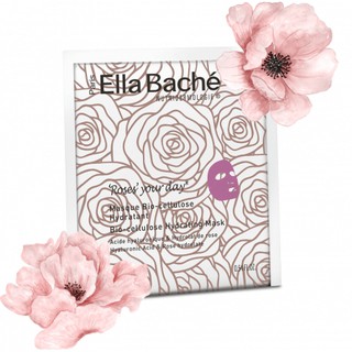 มาร์สแผ่นเยื่อเซลลูโลส ELLA BACHE ROSES YOUR DAY BIO-CELLULOSE HYDRATING MASK 1 Piece กลิ่นหอมกุหลาบ หน้าฟูทันที