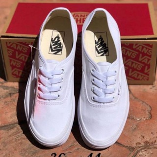 รองเท้าผ้าใบ Vans Old Skool-แบบผูกเชือก สีขาว ดำ มีไซส์ 36-44 [ส่งไว EMS]