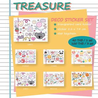 TREASURE - DECO STICKER SET สติ๊กเกอร์ตกแต่งการ์ด