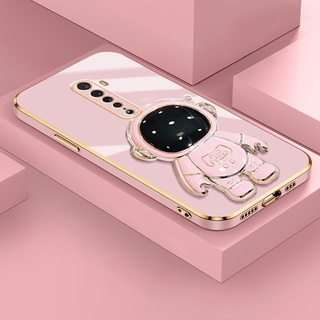 เคสโทรศัพท์มือถือ แบบนิ่ม ป้องกันกระแทก ป้องกันเลนส์ ลายนักบินอวกาศ แบบพับได้ สําหรับ OPPO Reno 2 Reno2 F