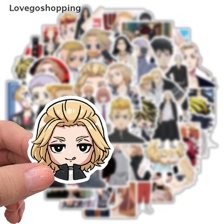 Lovegoshopping สติกเกอร์ ลายกราฟฟิตี้ Tokyo Revengers กันน้ํา สําหรับติดตกแต่งรถยนต์ กระเป๋าเดินทาง กีตาร์ 50 ชิ้น