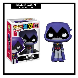 Funko - ฟิกเกอร์การ์ตูน Dc Teen Titans Go ! - Raven Pop ขนาด 10 ซม. ของเล่นสําหรับเด็ก