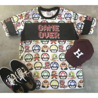 เสื้อยืด &amp; เดรสลาย Game over mario