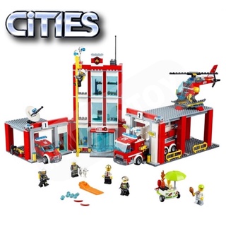 Mega Toys ตัวต่อ Vango1022 สถานีดับเพลิง CITIES จำนวน 718 ชิ้น