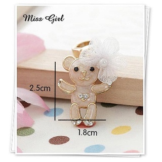 จี้ Miss Girl Bear (น้องหมี) Pendant