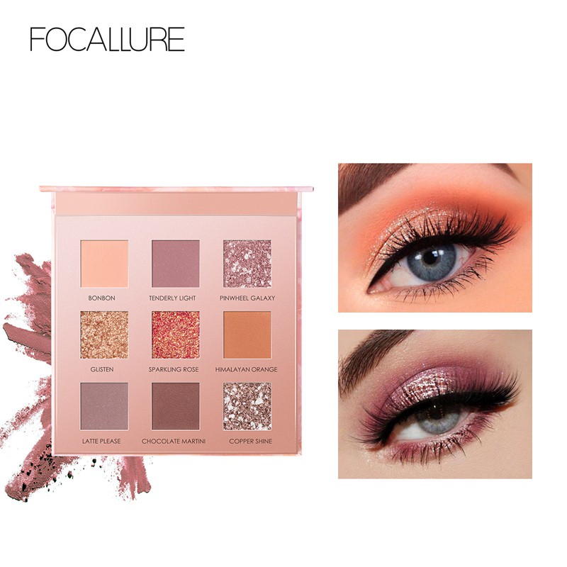 FOCALLURE อายแชโดว์ Palette-9 สี