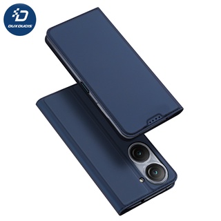 เคสหนัง PU ฝาพับ พร้อมช่องใส่บัตร สําหรับ ASUS Zenfone 9 10 Case DUX DUCIS