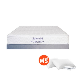 SleepHappy รุ่นSplendid(นุ่มแน่น) ที่นอนโรงแรมพ็อกเก็ตสปริงในกล่อง ที่นอนเพื่อสุขภาพ หนา10นิ้ว แถม หมอน/ปลอกหมอน/ผ้าปู