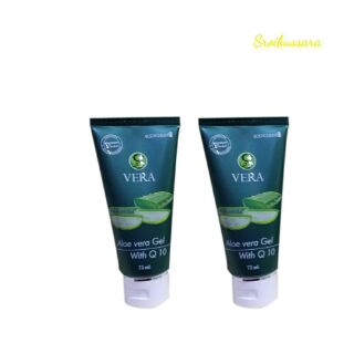 Successmores/เจลว่านหางจระเข้ S VERA Aloe Vera Gel  with Q10 (2หลอด×75 กรัม)