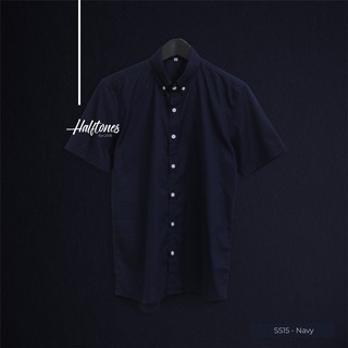 เสื้อเชิร์ตแขนสั้น สีกรม Navy