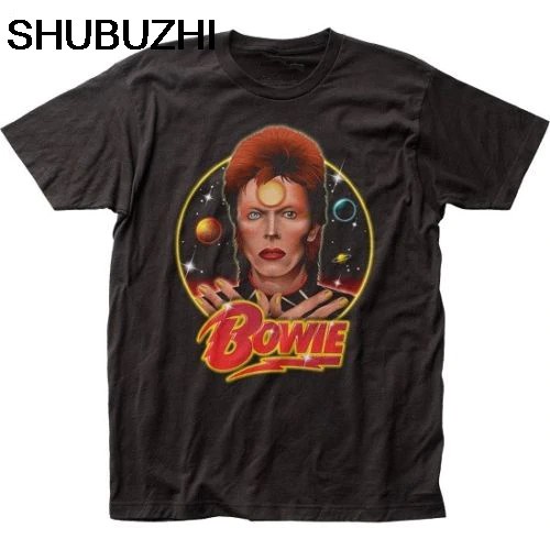 เสื้อยืด พิมพ์ลาย David Bowie Planets Stunning Bowie Space สําหรับผู้ชาย