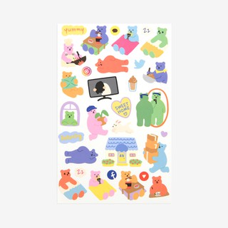 Jelly Bear Sticker - 14 Sweet home สติ๊กเกอร์