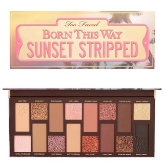 Too Faced อายแชโดว์พาเลทชิมเมอร์ เนื้อแมตต์ 16 สี