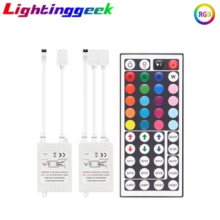 Dc12V สายไฟ Led ควบคุมระยะไกล 44 คีย์ Ir 3528 5050 Smd Rgb Led 44 คีย์สําหรับเอาท์พุตคู่