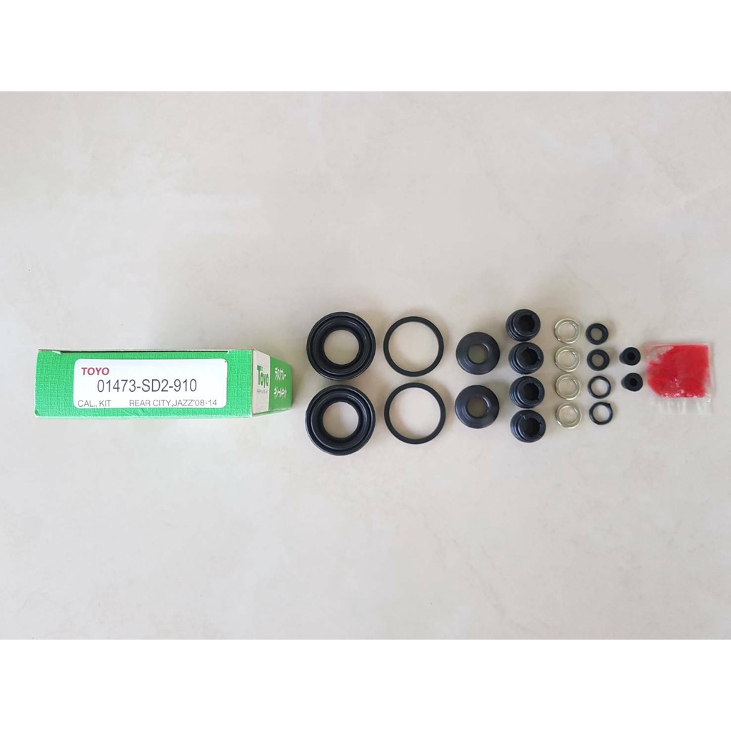 ชุดซ่อมยางดิสเบรคหลัง HONDA  JAZZ,CITY ,ปี2008-2014   ยี่ห้อ TOYO  JAPAN  ชุดละ350 บาท