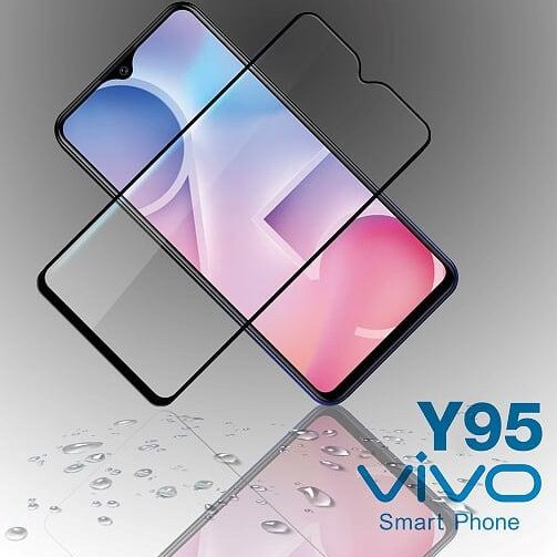 ฟิล์มกระจก นิรภัย เต็มจอ กาวเต็มแผ่น วีโว่ วาย95  Full Glue Tempered Glass Screen For Vivo Y95 (6.22