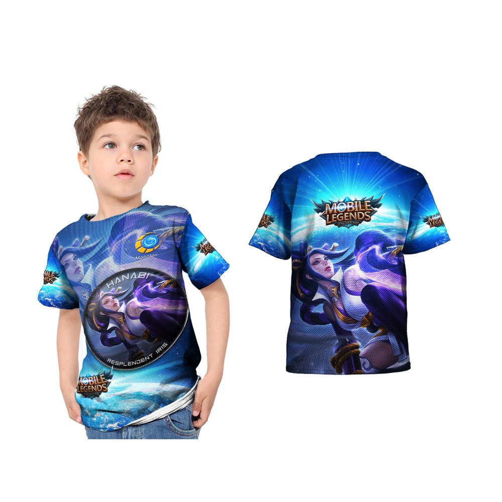 Dstore Mobile Legends HANABI Kids T-Shirt - Resplendent Iris 3D Full Print