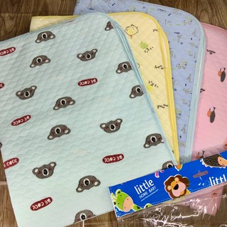 ผ้ายางรองฉี่ ผิวหน้าผ้านุ่ม ซักได้ผืนใหญ่ 60x80ซม. แบรน LittleHomeBaby มีเก็บปลายทาง