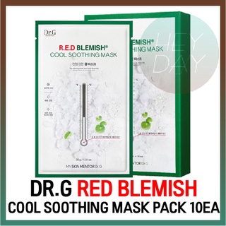 [ดร. G] Red Blemish Cool Soothing Mask 30 มล. 10 ชิ้น / Cica Mask Pack / Face Mask / Skincare / Essence / Moisture / Beauty