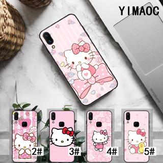 เคสโทรศัพท์พิมพ์ลายเคสโทรศัพท์มือถือลายคิตตี้สําหรับ Vivo Y 17 Y 53 Y 55 Y 69 Y 71 Y 93 Y 95 Y 91 C V 5 Lite Y 667