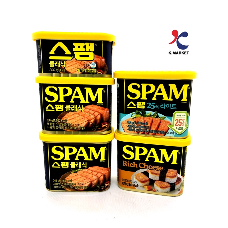 (โล๊ะสต๊อก)Spam แฮมเกาหลี100% ไม่ผสมไก่340g 스팸