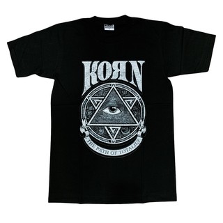 KN230 Korn เสื้อยืดวงร็อค คอร์น เสื้อวง เสื้อยืดคอน เสื้อวินเทจ