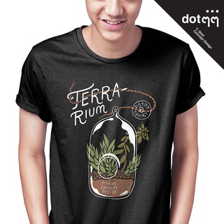 dotdotdot เสื้อยืดผู้ชายConcept Design ลาย Terrarium (Black)