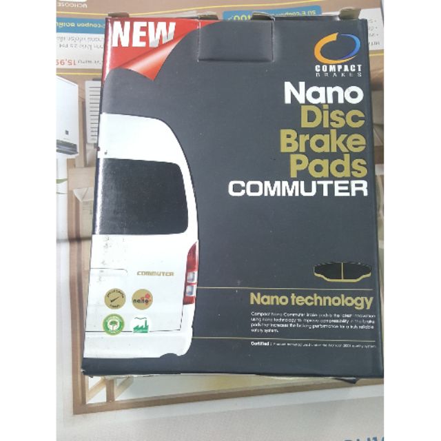 ผ้าดิสเบรคหน้า  Toyota Commuter  รุ่น Compact Nano only