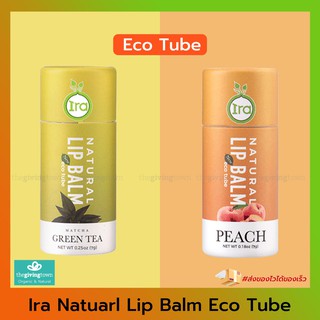 Ira Lip - ลิปบาล์มธรรมชาติแบบแท่ง Eco Tube | ลิปบาล์มไอรา I Ira Lip Balm - IRA NATURAL ลิปอีโค อีโค่ Ira Peach Green Tea