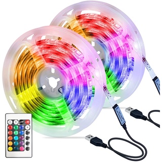 สายไฟ LED RGB ซิงโครไนซ์เพลง 10 เมตร 15 เมตร 20 เมตร 5050 สําหรับตกแต่งบ้าน ห้อง