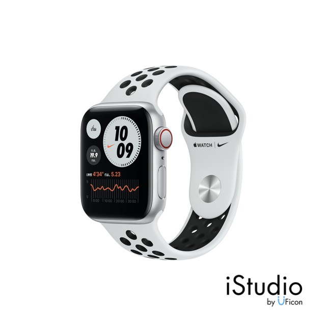 Apple Watch Nike SE GPS+Cellular, Aluminium Case with Nike Sport Band (2020) ; iStudio by UFicon