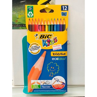 BIC Kids ดินสอสีไม้ Evolution 12 สี