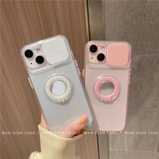 เคสยางซิลิโคนขอบสีหลังขุ่นเเบบมีที่สไลด์ปิดกล้อง สำหรับ IPhone 12 12pro 12pro max 11pro max 7 8 7plus 8plus SE 2020