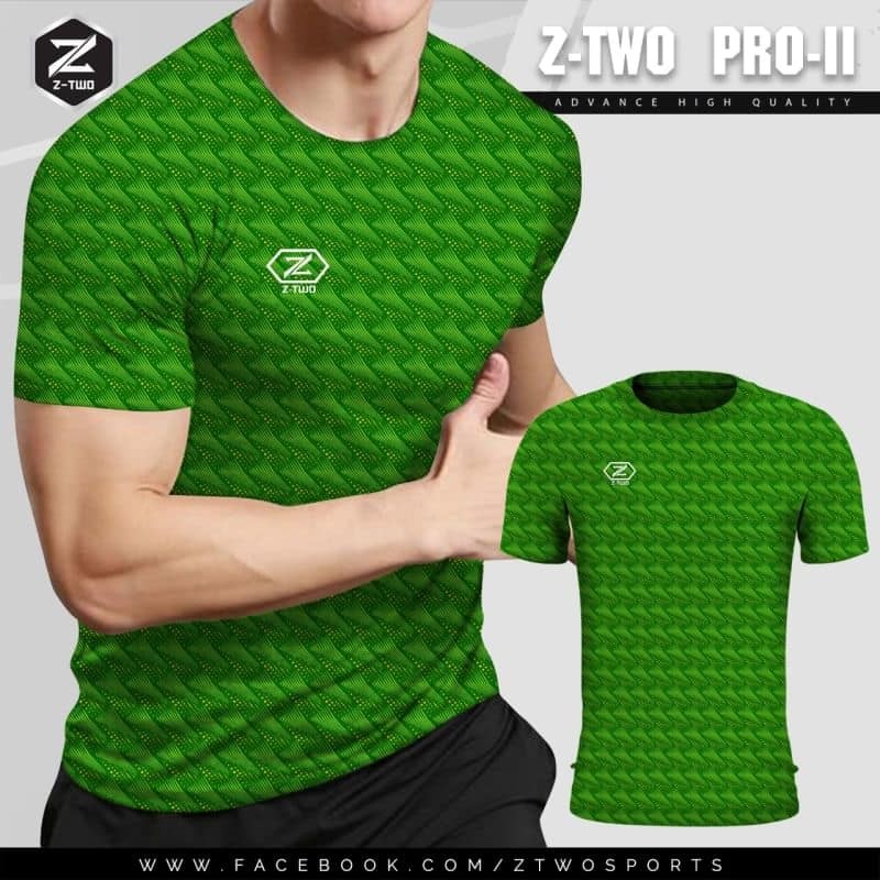 เสื้อกีฬา Z-TWO สีเขียว